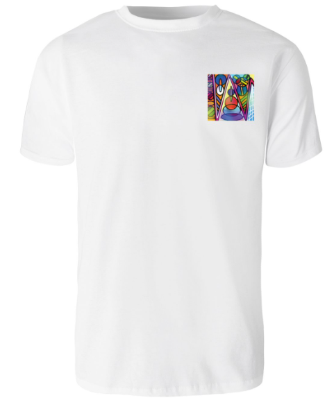 Tee-shirt Abstrait - coloré.